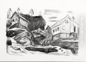 Hus I Kragero by Edvard Munch