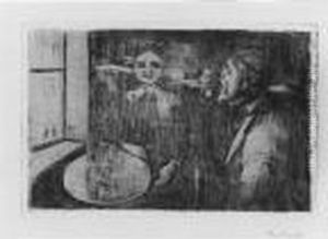 Tete-a-tete (w. 9; S. 12) by Edvard Munch