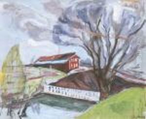 Das Rote Haus by Edvard Munch