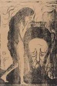 Das Weib An Der Urne>. by Edvard Munch