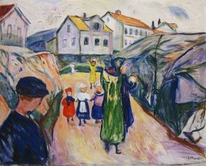 Street In Kragero by Edvard Munch