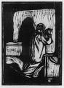 Old Man Praying (gebet Des Alten Mannes) (w. 205; S. 173) by Edvard Munch