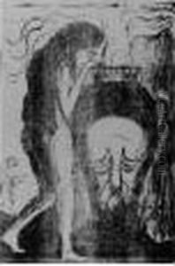 The Woman At The Urn (das Weib An Der Urnen) (woll 119; S. 104) by Edvard Munch