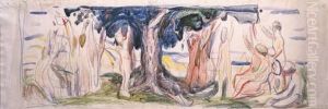 Women Picking Apples by Edvard Munch