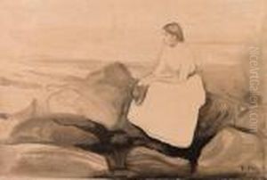 Inger Pa Stranden (inger On The Beach) by Edvard Munch