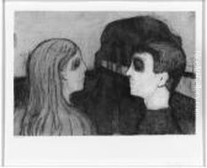 Liebespaar Am Strande by Edvard Munch