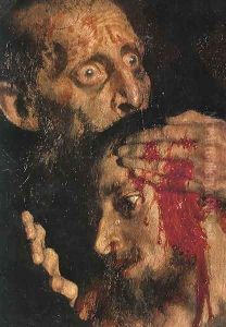 Ivan the Terrible and His Son Ivan on November 16, 1581 [detail] by Repin Iliya