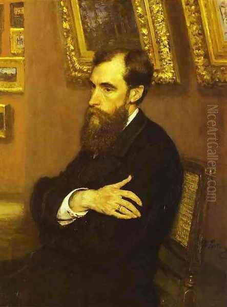 Portrait of Pavel Tretyakov (1832-98) the founder of the State Tretyakov Museum, 1883 - view 1