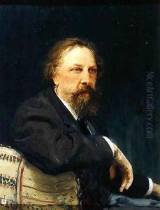 Portrait of the Author Count Alexey K. Tolstoy (1817-1875), 1896 by Repin Iliya