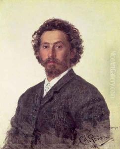 Self Portrait, 1887 by Repin Iliya