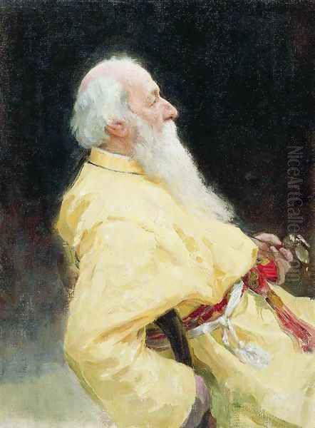 Portrait of Vladimir Vasilievich Stasov, Russian art historian and music critic 2 - view 1