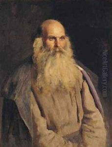 Study of an Old Man by Repin Iliya