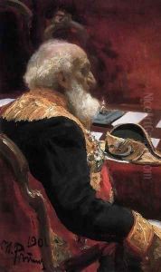 Portrait of geographer, statistician, honorary member of the Academy of Sciences and Academy of Arts and member of