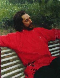 Portrait of writer Leonid Nikolayevich Andreyev (Summer break)