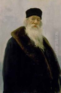 Portrait of Vladimir Vasil'evich Stasov (1824-1906) 1900