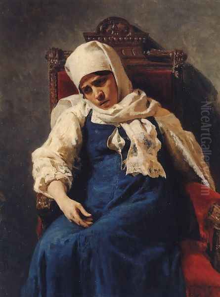 Portrait of actress Pelageya Antipevna Strepetova in the role of Elizabeth - view 1