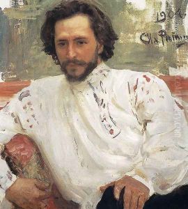 Portrait of writer Leonid Nikolayevich Andreyev
