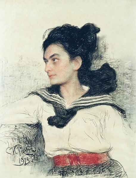 Portrait of Maria Osipovna Lowenfeld, daughter of art collector O. D. Lowenfeld - view 1