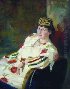 Portrait of patroness and countess Mara Konstantinovna Oliv