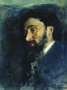 Portrait of writer Vsevolod Mikhailovich Garshin