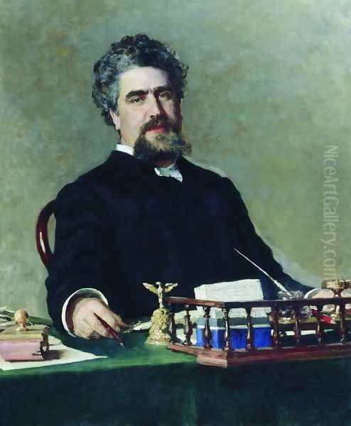Portrait of engineer Ivan Yefgrafovich Adadurov, chairman of the Ryazan-Uralsk Railway Company from 1869 to 1884 an - view 1