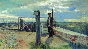 Railway guard. Khotkovo (Moscow Oblast)
