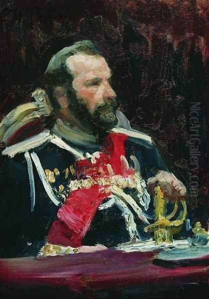 Portrait of War Minister, infantry general and member of State Council State Aleksei Nikolayevich Kuropatkin - view 1
