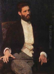 Portrait of sculptor Mark Matveevich Antokolski