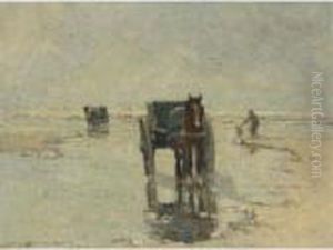 Shell Fishers, Dutch Coast by Gerhard Arij Ludwig Morgenstje Munthe
