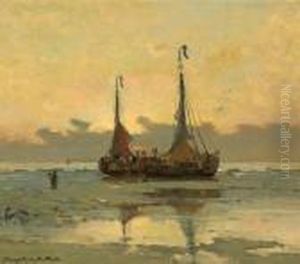 Fishing Boats At Low Tide