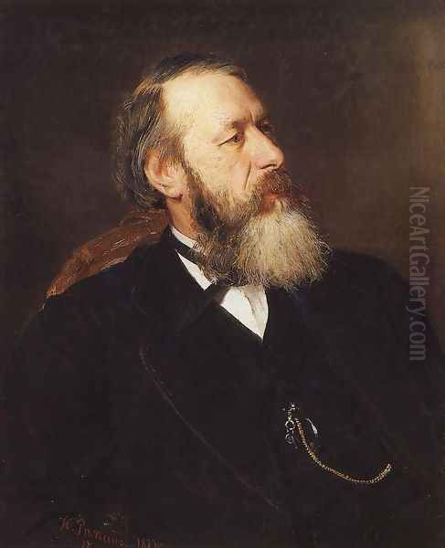 Portrait of Vladimir Vasilievich Stasov, Russian art historian and music critic - view 1