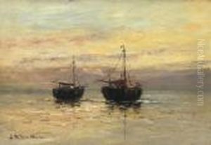 Two Fishing Boats On The Beach Two Fishing Boats On The Beach