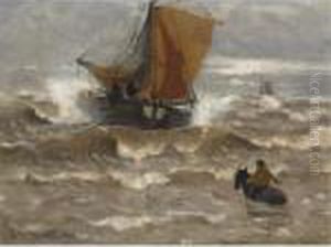 A Bomschuit In The Breakers by Gerhard Arij Ludwig Morgenstje Munthe