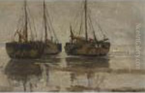 Bomschuiten In The Breakers by Gerhard Arij Ludwig Morgenstje Munthe