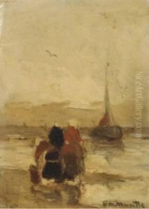 Awaiting The Return Of The Fleet by Gerhard Arij Ludwig Morgenstje Munthe