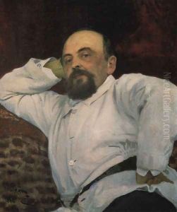 Portrait of railroad tycoon and patron of the arts Savva Ivanovich Mamontov