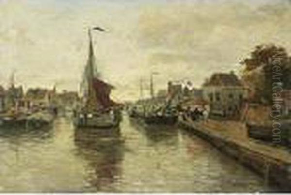 A View Of A Village With Boats In A Harbour - view 1