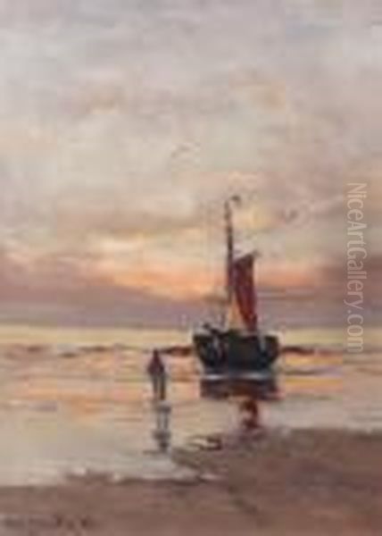 A Bomschuit At Sunset - view 1