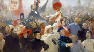 Demonstration on October 17, 1905 by Repin Iliya