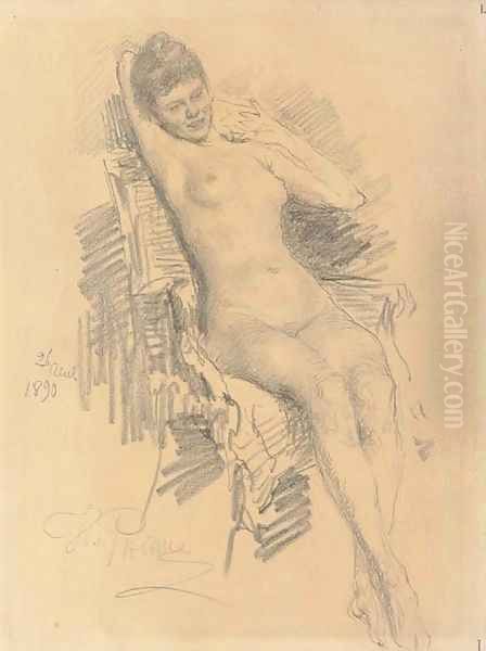 A reclining nude - view 1