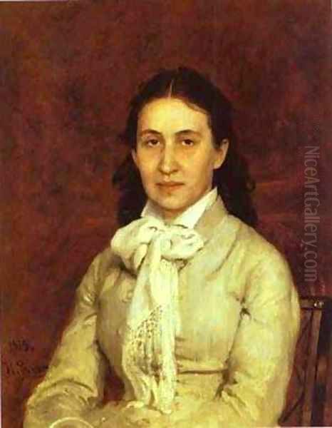 Portrait Of E Mamontova 1874-1879 - view 1