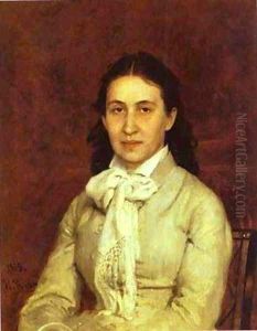Portrait Of E Mamontova 1874-1879