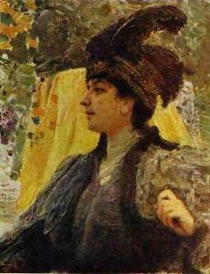 Portrait Of V V Verevkina 1916