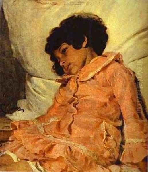 Portrait Of Nadya Repina The Artists Daughter 1881 - view 1