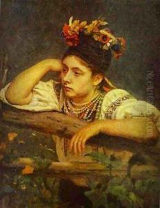 Ukranian Girl 1875 by Repin Iliya