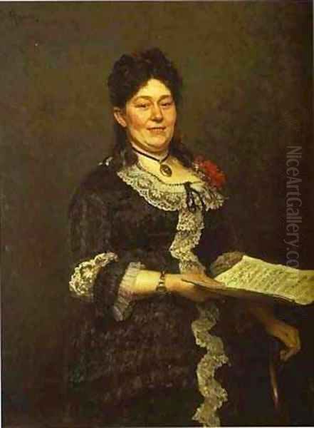 Portrait Of The Singer Alexandra Molas 1883 - view 1