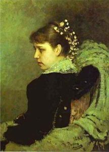Portrait Of T A Mamontova 1882 by Repin Iliya