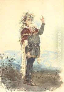 Portrait of Vasili Samoilov as King Lear