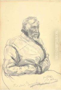 Portrait of a gentleman in a sheepskin kaftan