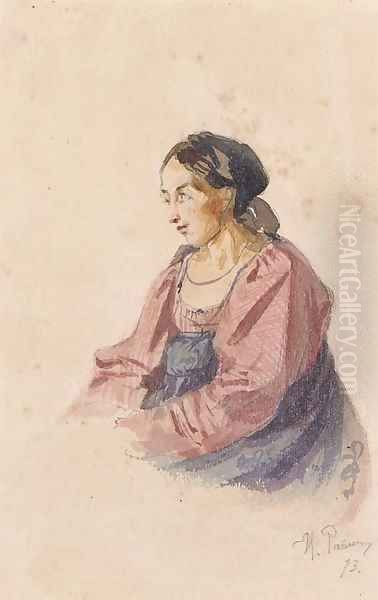 Portrait of an Italian Peasant Woman - view 1